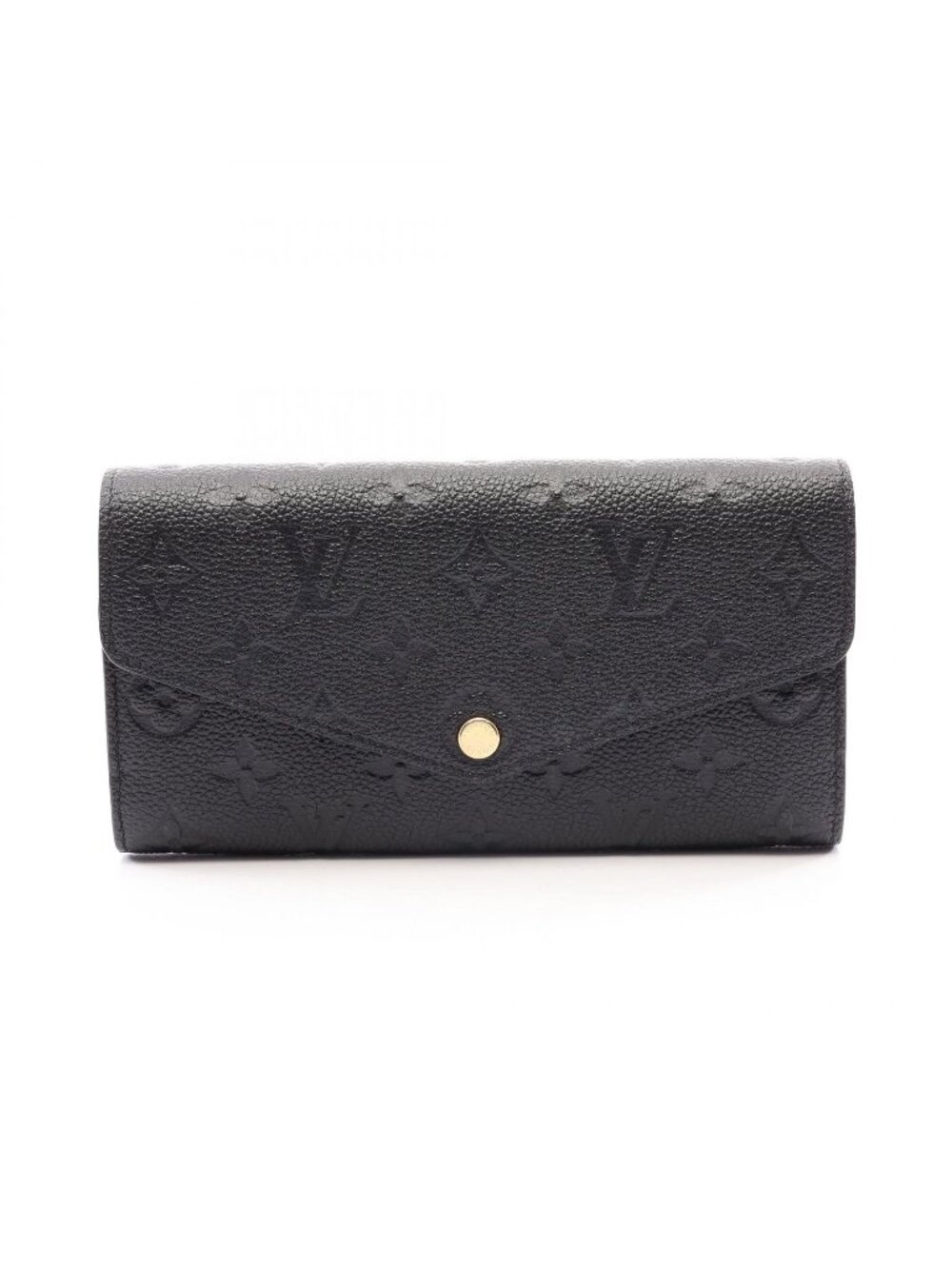 Louis Vuitton Bifold Wallet Portefeuille Sarah Monogram Empreinte Noir Leather
